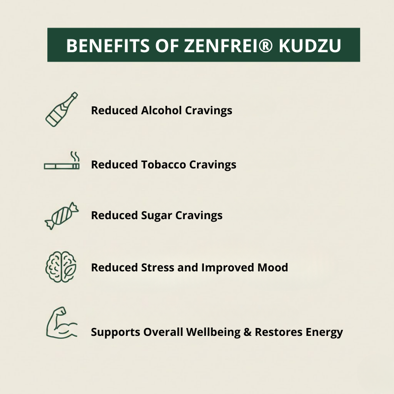 Kudzu Zenfrei – Reduces intense cravings and irritability – 100% natural